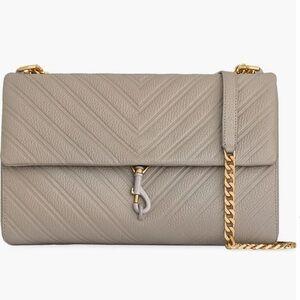 Rebecca Minkoff Taupe Quilted Crossbody Bag